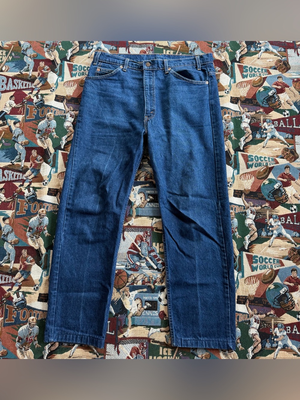 Vintage Men’s Levi’s 525 Orange Tab Blue Denim Jeans Size 38x34